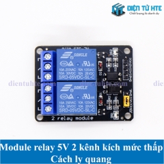 Module Relay 2 kênh có cách ly opto - Kích mức thấp