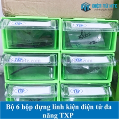 Bộ 6 hộp đựng linh kiện lắp ghép đa năng TXP