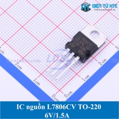 IC ổn áp nguồn 6V L7806CV 7806 chân cắm TO-220 loại tốt