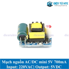 Module nguồn xung mini AC-DC 5V 700mA nhỏ gọn cắm PCB