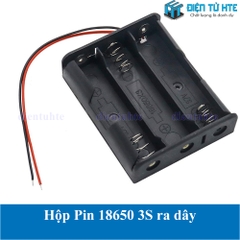 Hộp đựng Pin sạc 18650 3 cell 3S 11.1V ra dây