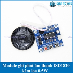 Module thu phát âm thanh ISD1820 kèm loa 0.5W