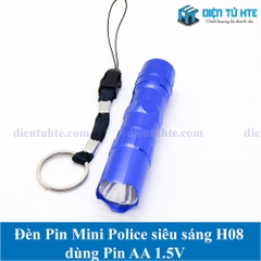 Đèn Pin mini siêu sáng H08 dùng Pin AA 1.5V