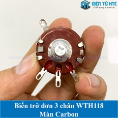 Biến trở đơn 3 chân WTH118 Màn Carbon có Mass