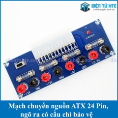 Mạch ra chân nguồn ATX 24 chân ngõ ra có cầu chì bảo vệ XH-M229