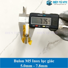 Ốc lục giác - Bulon lục giác Inox 304 Size M5