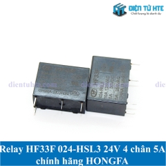 Relay HF33F 024-HSL3 24V 4 chân 5A chính hãng HONGFA