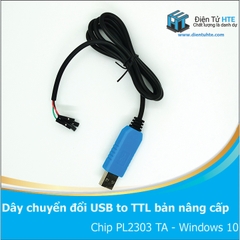 Dây chuyển đổi USB sang TTL PL2303 hỗ trợ WIN10