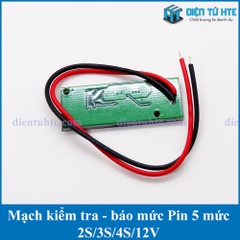 Mạch kiểm tra báo mức Pin - Acquy