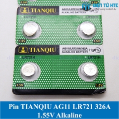 Pin cúc áo TIANQIU AG11 LR721 362A 1.55V Alkaline (Trong vỉ)