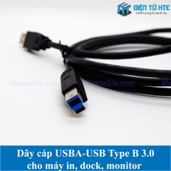 Dây USB A sang USB B 3.0 cho máy in, Monitor, Hub ổ cứng 1.5 mét