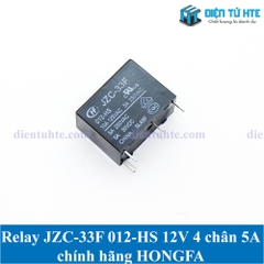 Relay JZC-33F 012-HS 12V 4 chân 5A chính hãng HONGFA