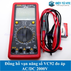 Đồng hồ vạn năng số VC92 đo áp AC/DC 2000V