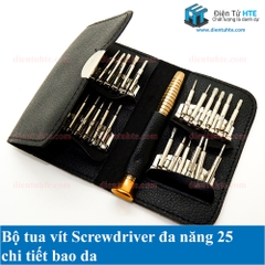 Bộ tua vít Screwdriver đa năng 25 chi tiết bao da