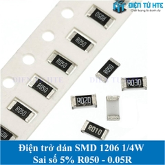 Điện trở dán SMD 1206 1/4W Sai số 5% 0.05R