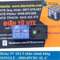 Relay 5V 10A 5 chân SRD-05VDC-SL-C chính hãng SONGLE