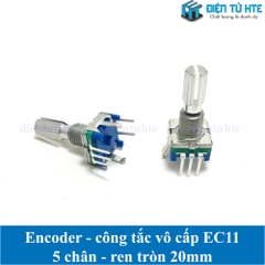 Encoder xoay/Biến trở số/công tắc vô cấp EC11 EC11I 5 chân dài 20mm