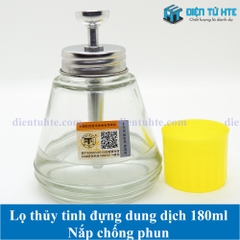 Lọ đựng dung dịch bằng thủy tinh 180ML có vòi bơm chất lượng cao