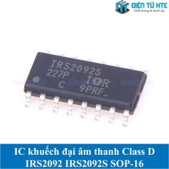 IC khuếch đại âm thanh Class D IRS2092 IRS2092S chân dán SOIC16N SOP-16