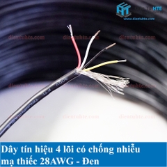 Dây tín hiệu USB 2547 4 lõi có bọc chống nhiễu 28AWG