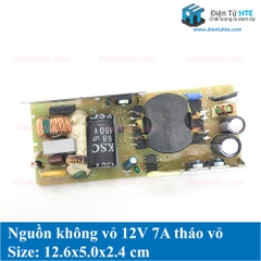 Board nguồn không vỏ 12V 7A tháo vỏ