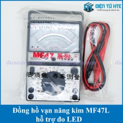 Đồng hồ vạn năng kim MF47L hỗ trợ đo LED chống nhầm điện