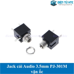 Jack cái Audio 3.5mm PJ-301 PJ-301M loại vặn ốc