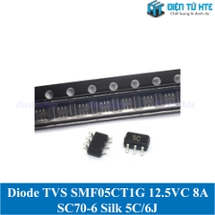 Diode TVS SMF05CT1G SMF05C 12.5VC 8A SC70-6 Silk 5C/6J