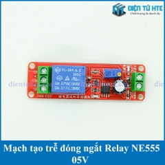 Mạch tạo trễ NE555 đóng ngắt Relay