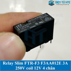 Relay Slim FTR-F3 F3AA012E 3A 250V coil 12V 4 chân