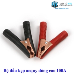 Bộ đầu kẹp acquy 100A (Đen-Đỏ)