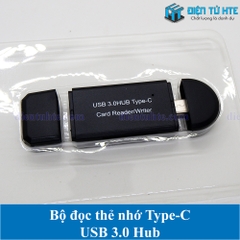 Bộ đọc thẻ nhớ TF SD Type-C - HUB USB 3.0 YC-432