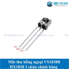 Mắt thu hồng ngoại VS1838B HX1838 3 chân vỏ nhôm chính hãng