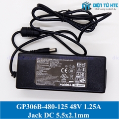 Adapter nguồn AC-DC GP306B-480-125 48V 1.25A Jack DC 5.5x2.1mm (Không kèm dây AC)