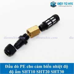Đầu dò PE cho cảm biến nhiệt dộ - độ ẩm SHT10 SHT20 SHT30 màu đen HS12-40