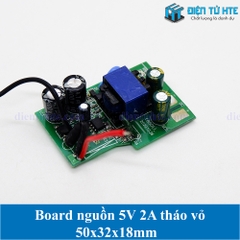 Board nguồn 5V 2A tháo vỏ 50x32x18mm