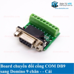 Board chuyển đổi cổng COM DB9 sang Domino 9 chân