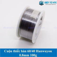 Cuộn thiếc hàn 60/40 Hanwuyou 0.8mm 100g