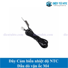 Dây cảm biến NTC 10K 1% B3435 đầu dò vặn ốc M4 dài 1 mét