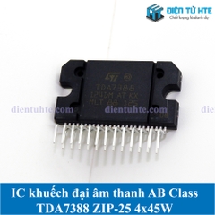 IC khuếch đại âm thanh AB Class TDA7388 ZIP-25 4x45W Mới