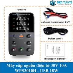 Máy cấp nguồn WANPTEK WPS3010H 30V 10A Encoder LED 4 số