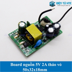 Board nguồn 5V 2A tháo vỏ 50x32x18mm