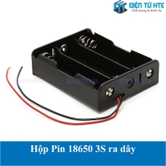 Hộp đựng Pin sạc 18650 3 cell 3S 11.1V ra dây