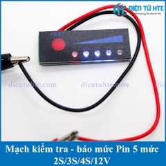 Mạch kiểm tra báo mức Pin - Acquy