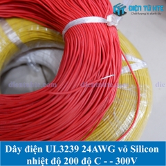 Dây điện đơn Silicon chịu nhiệt UL3239 24AWG