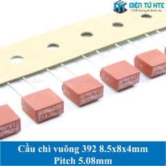 Cầu chì vuông 392 8.5x8x4mm pitch 5.08mm 250V T3.15A