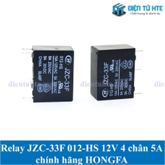 Relay JZC-33F 012-HS 12V 4 chân 5A chính hãng HONGFA