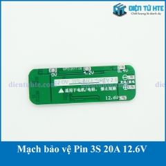 Mạch bảo vệ Pin Lithium 3S 12.6V 20A