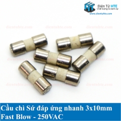 Cầu chì FUSE sứ Ceramic 3x10mm Fast Blow