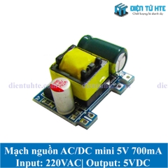 Module nguồn xung mini AC-DC 5V 700mA nhỏ gọn cắm PCB